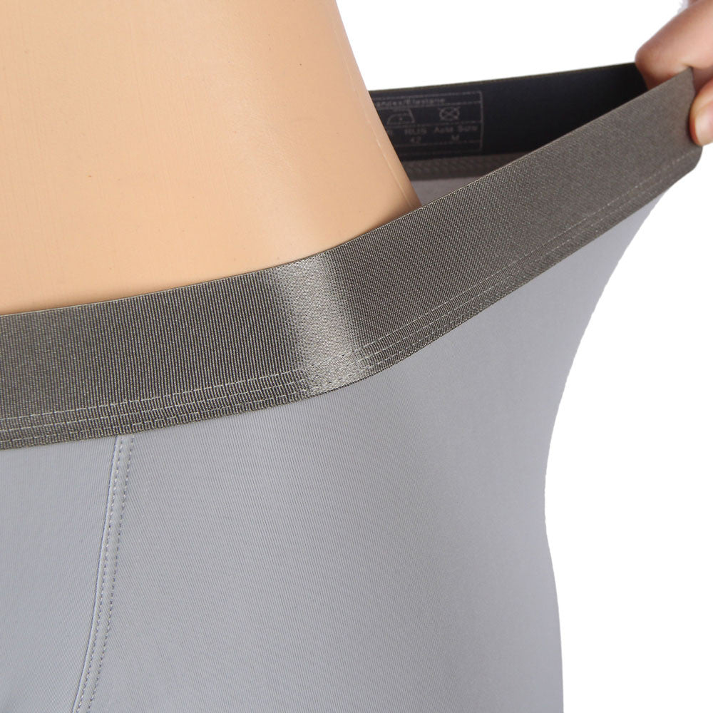 Boxer gris avec ceinture élastique