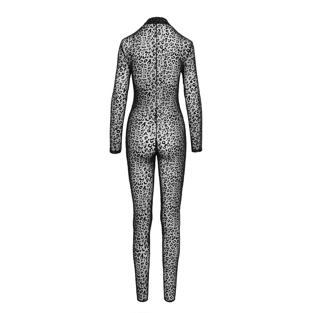 Combinaison Léopard - Transparente - Noir Handmade