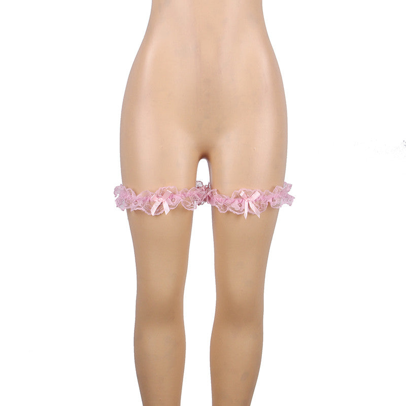Duo de jarretières sexy rose - Sensual Lingerie