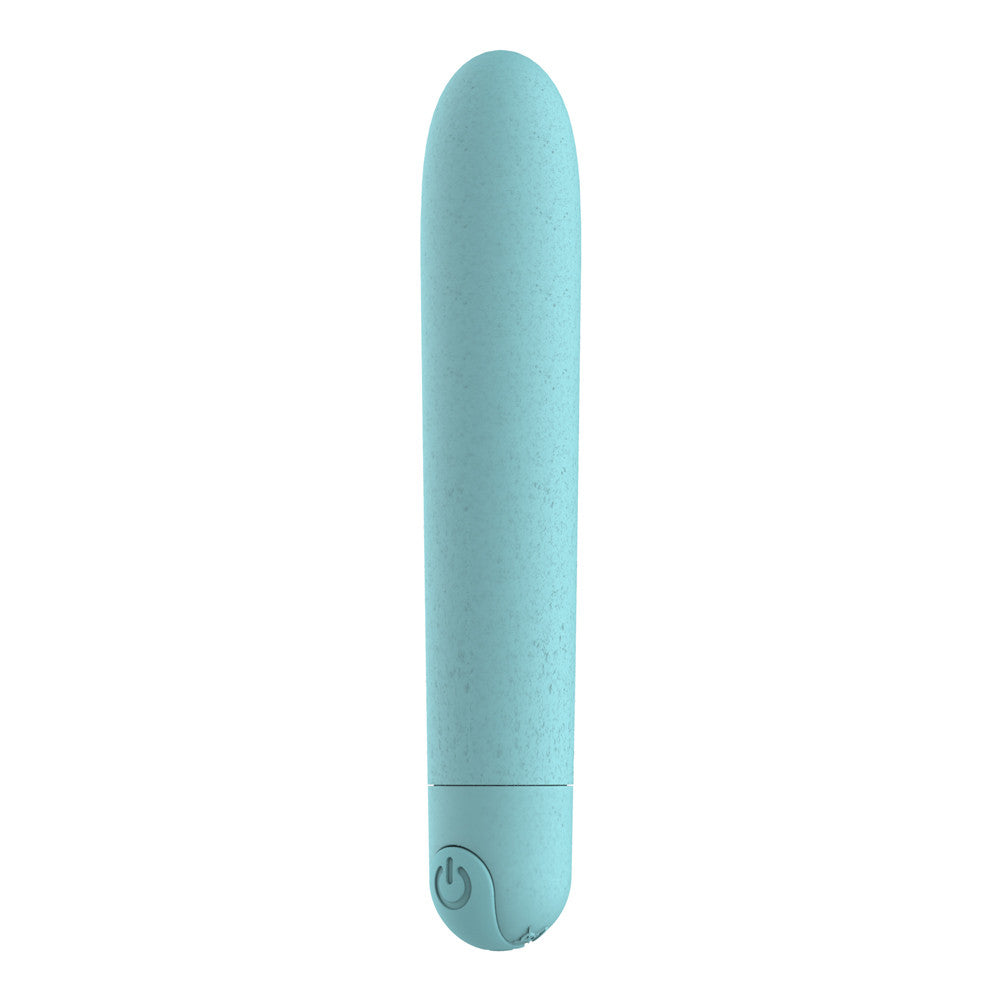 Photo de côté du Mini Stimulateur Clitoridien Bleu Eco Responsable - Satisfaction