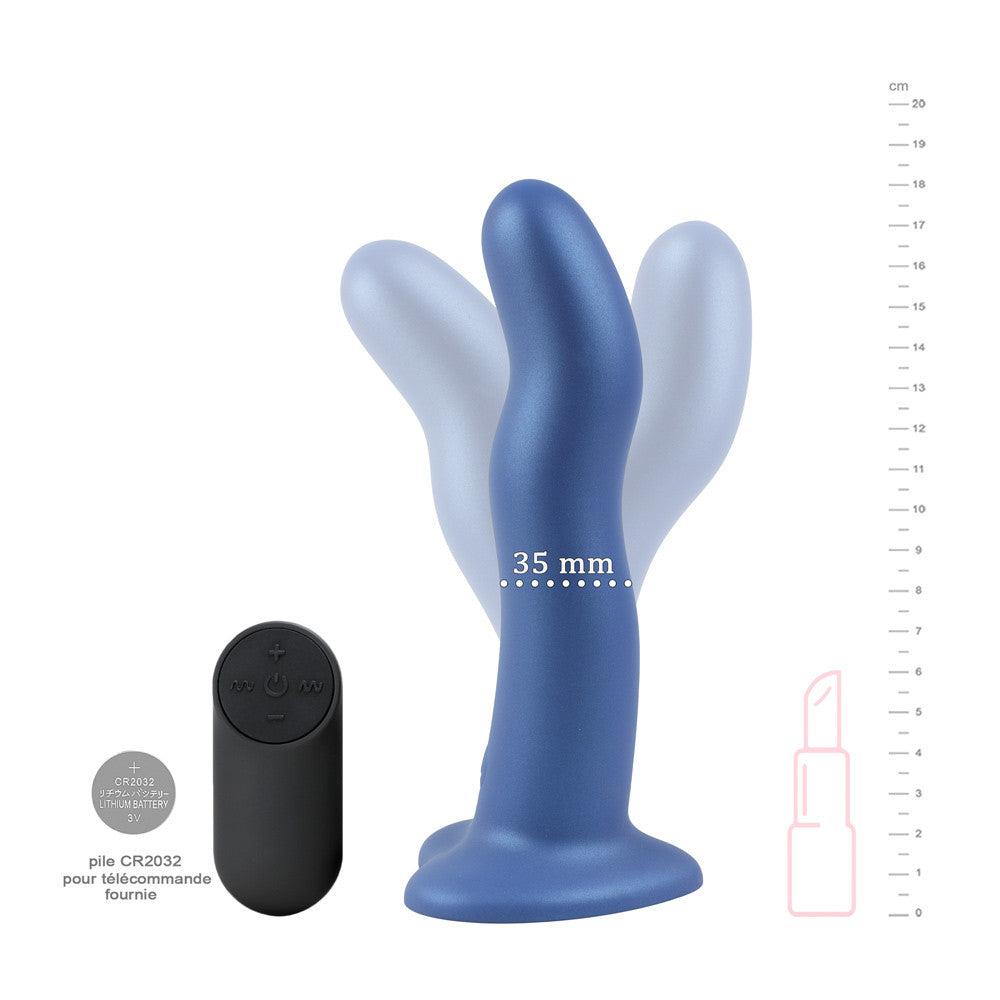 schema explicatif dimensions taille gode vibrant telecommande volupte