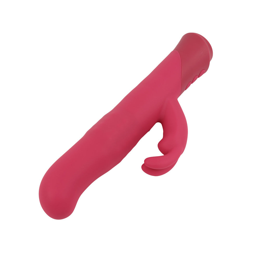 vibromasseur double stimulation rabbit bordeaux vue de cote