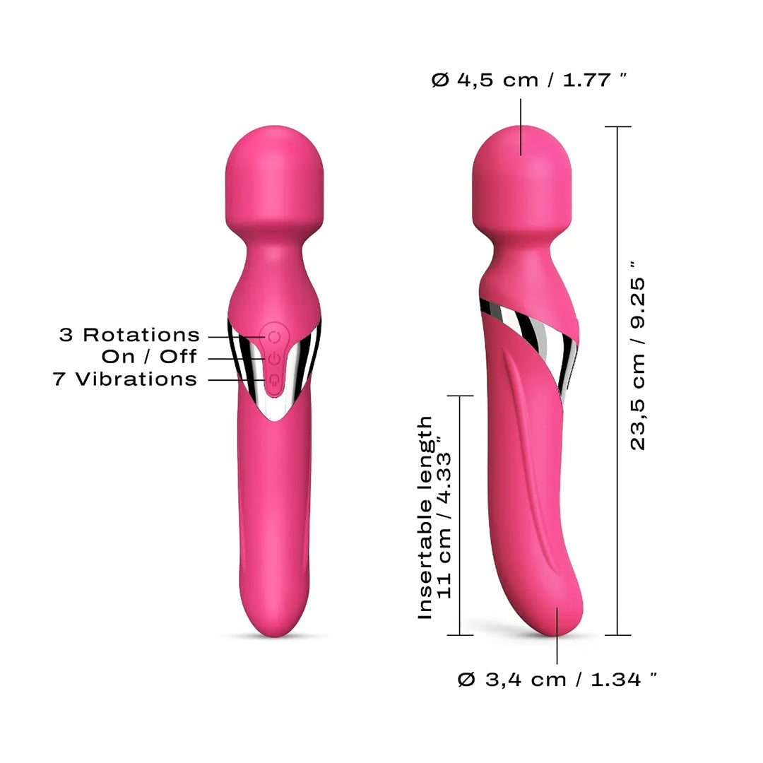 Wand Vibromasseur 3 en 1 Dual Orgasms