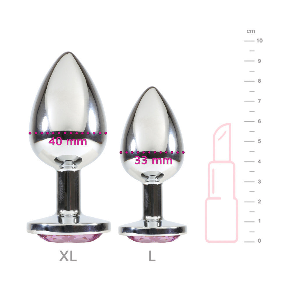 Dimensions plug Alu Argent L/XL - Steel Lovin U