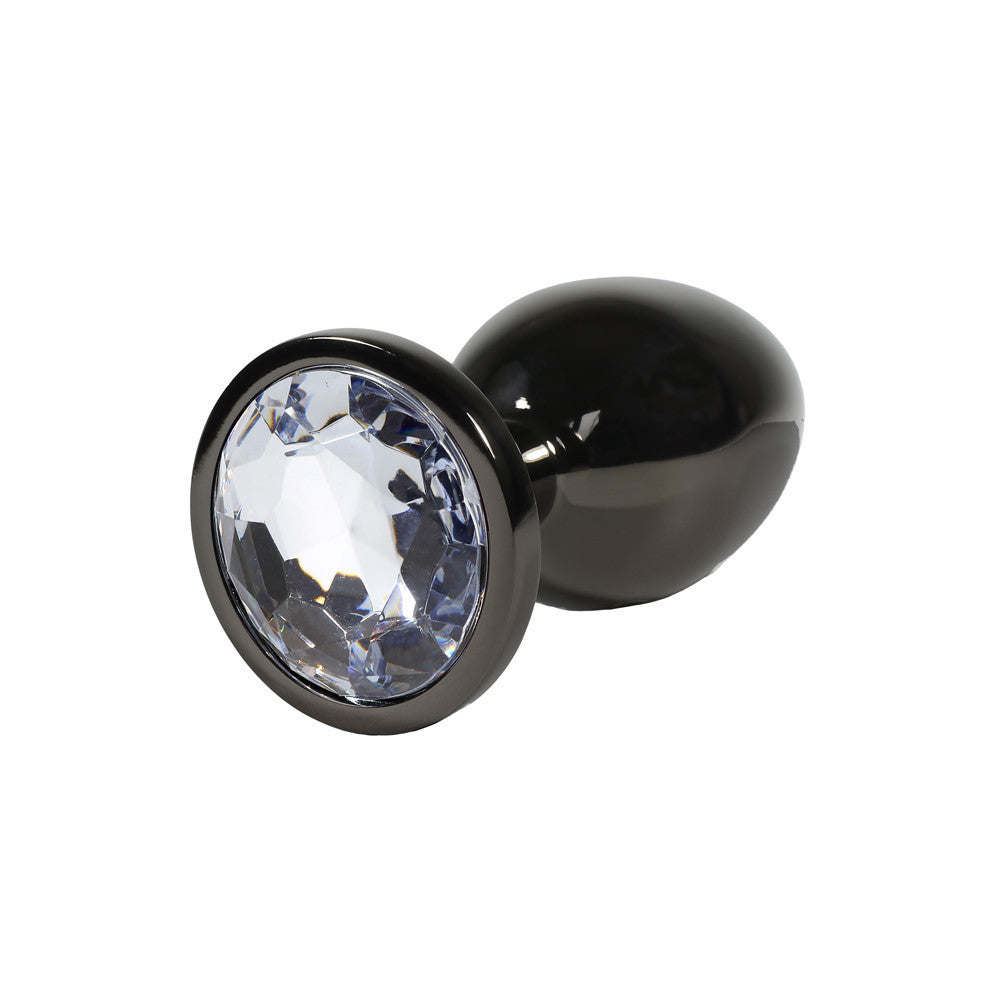 Plug Alu Noir L Crystal - Steel Lovin U