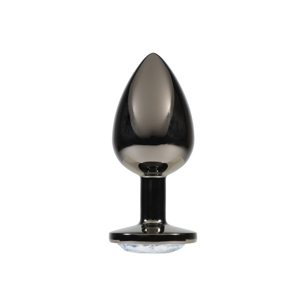 Plug Alu Noir XL Crystal - Steel Lovin U