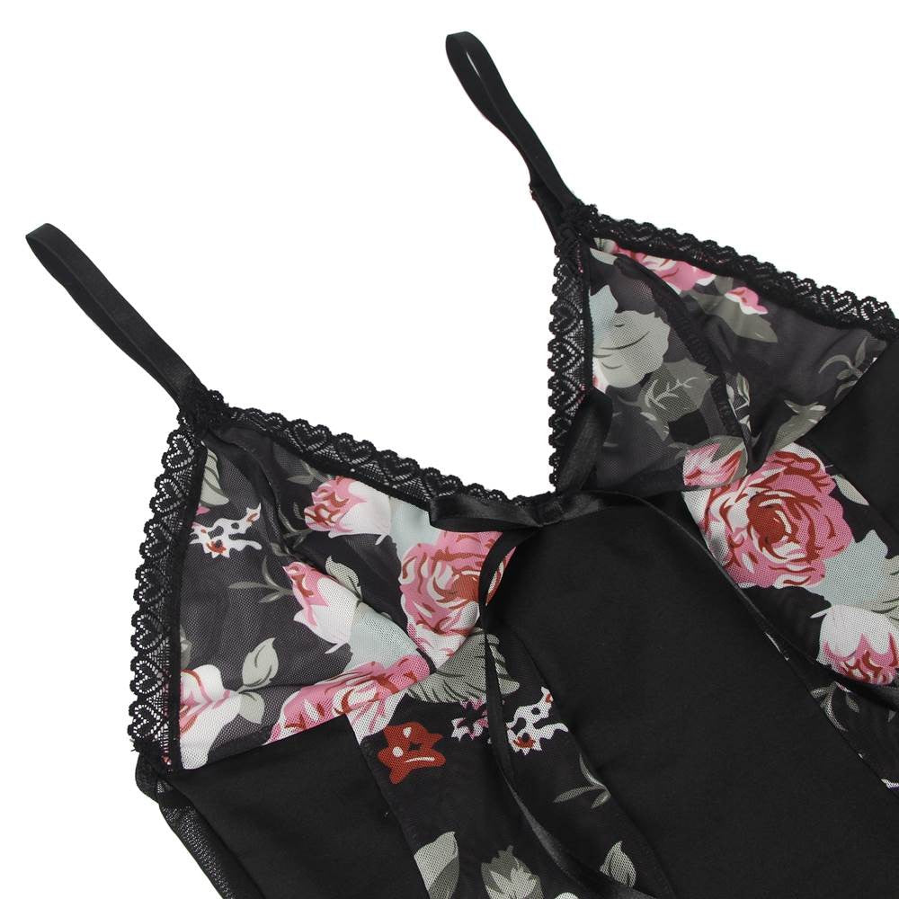 Nuisette Adeline - Fleurs et Dentelles - Sensual Lingerie
