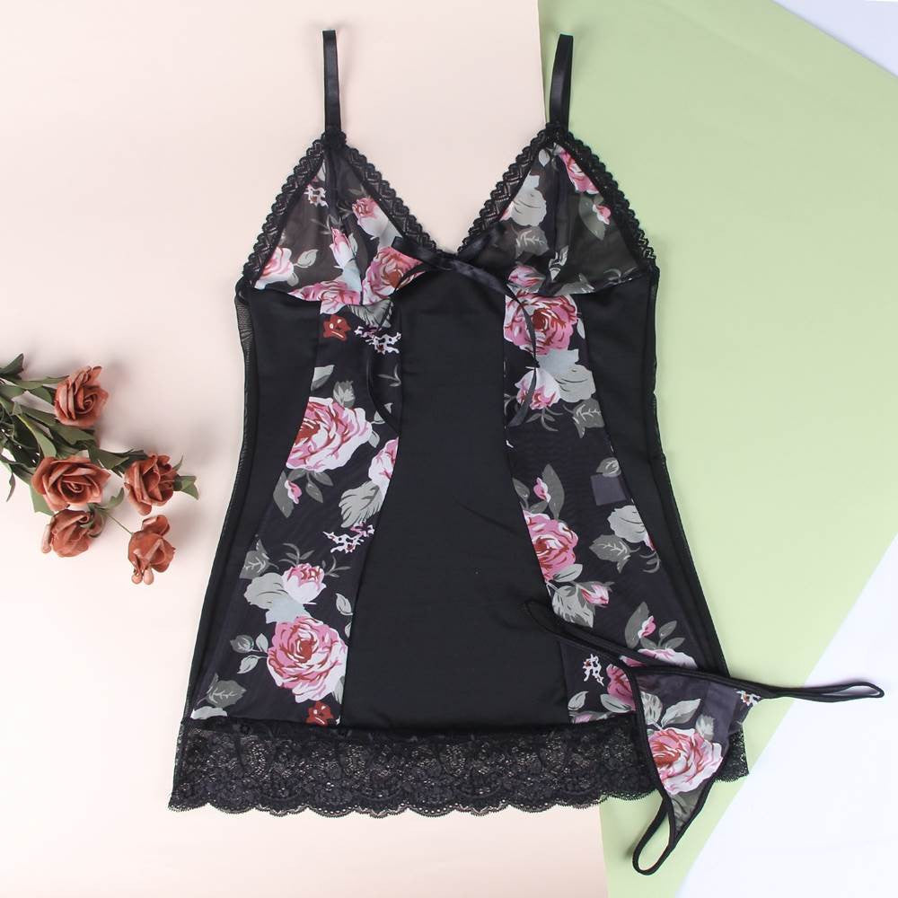 Nuisette Adeline - Fleurs et Dentelles - Sensual Lingerie