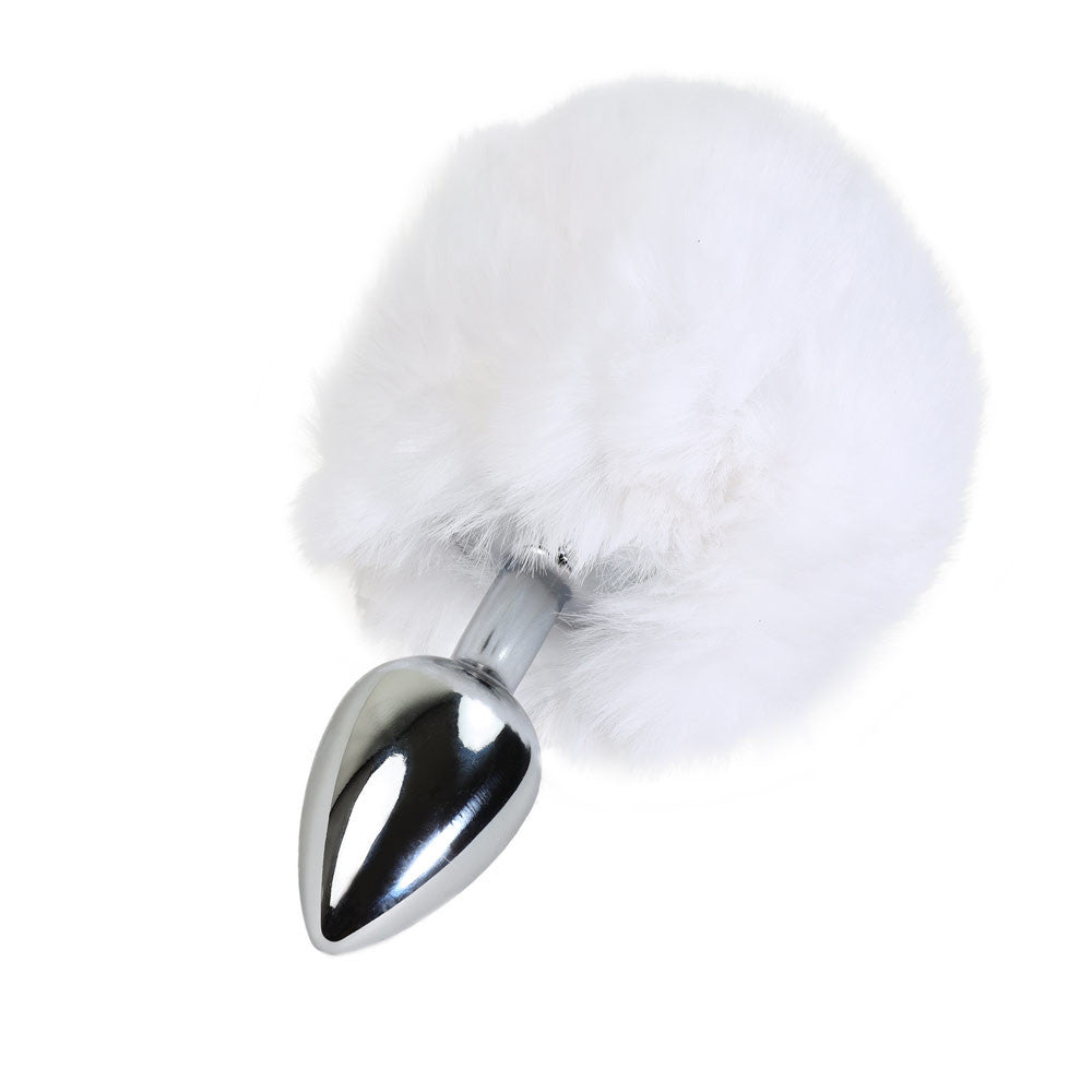Plug Pompon Blanc - Vue Horizontale - Steel Lonvin U