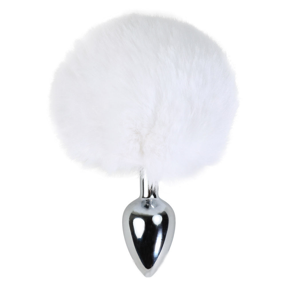 Plug Pompon Blanc - Vue Verticale - Steel Lonvin U