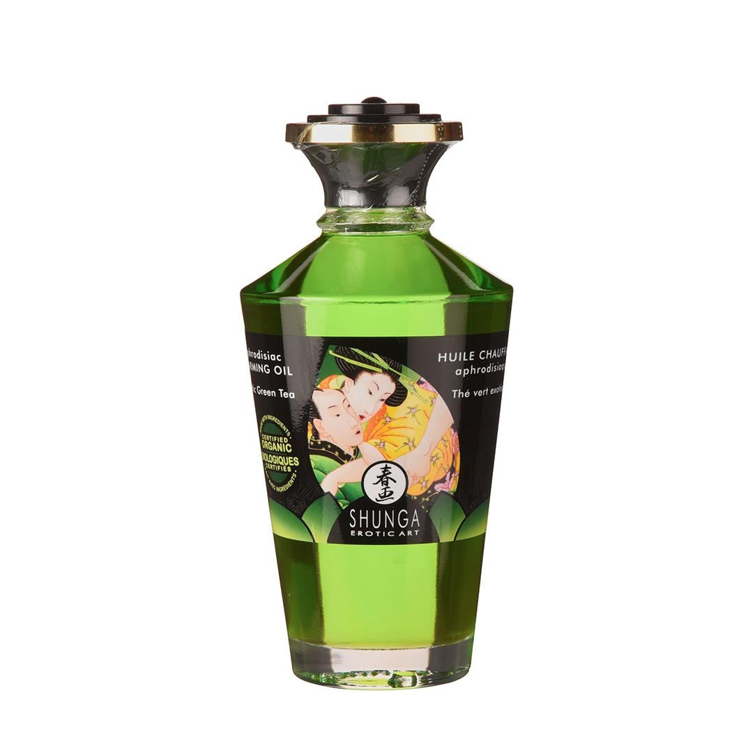 Huile de Massage Comestible bouteille saveur Thé vert