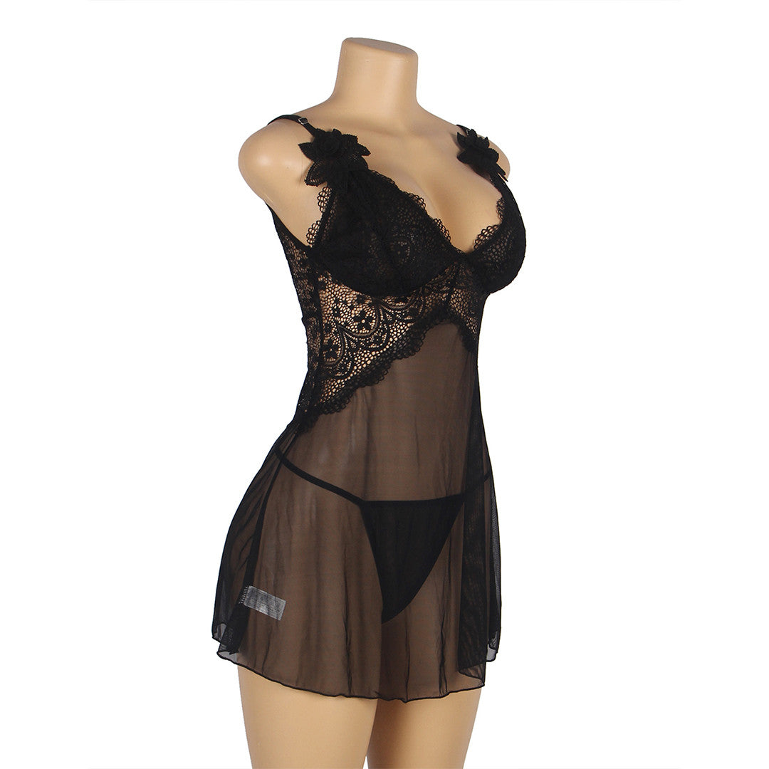 Nuisette évasée Féline - Sensual Lingerie