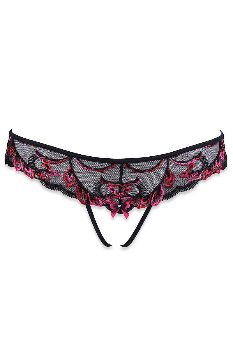 Tanga Ouvert Dos Nu à Lacet Cabaret