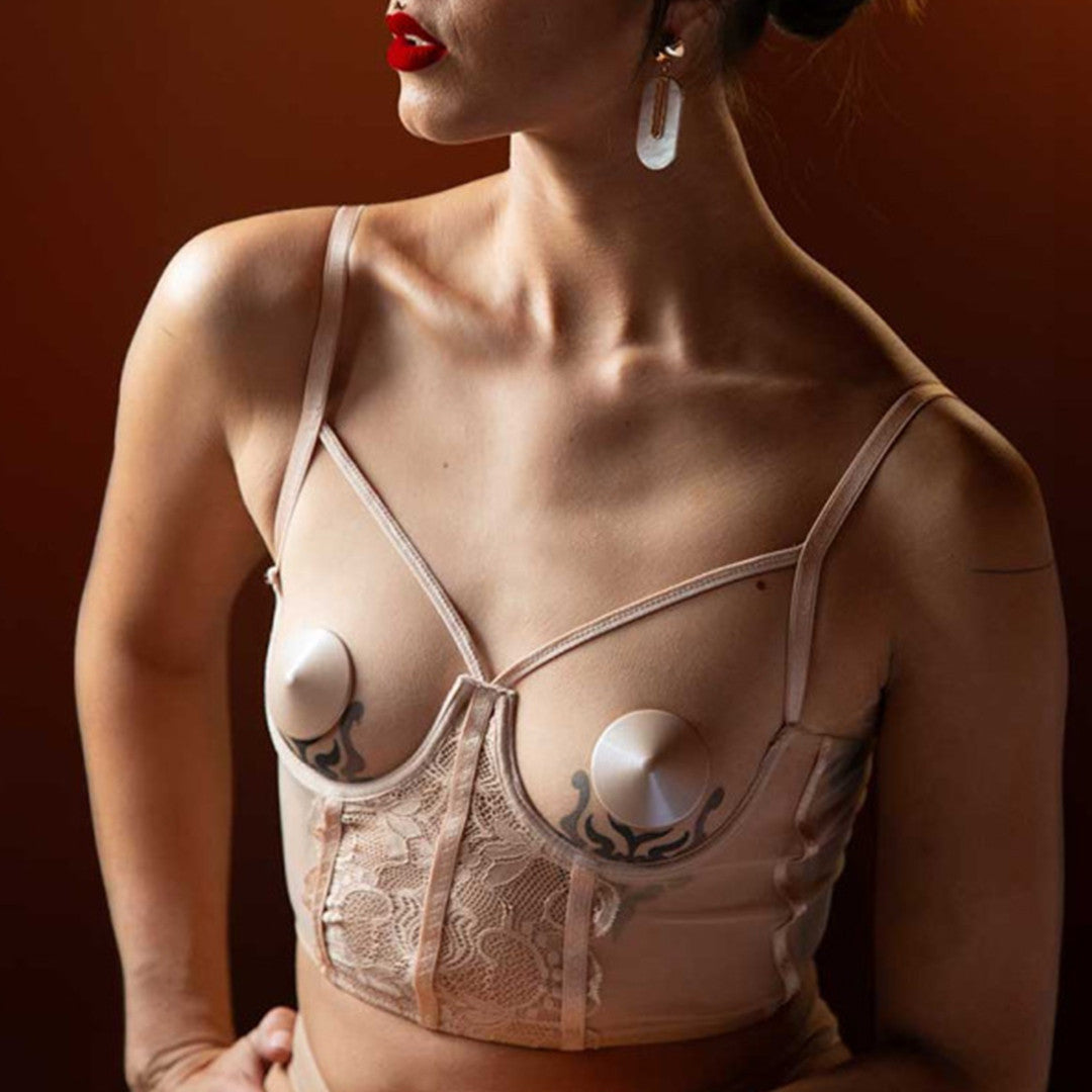 Cache-tétons ronds - Accessoire de lingerie coquine - Be Bondage