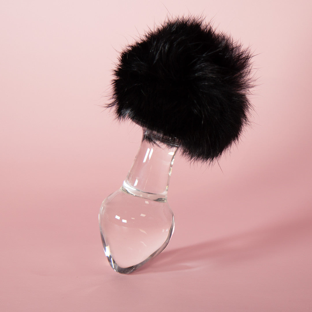 Plug Anal en Pyrex avec Fourrure - Glassy Toy