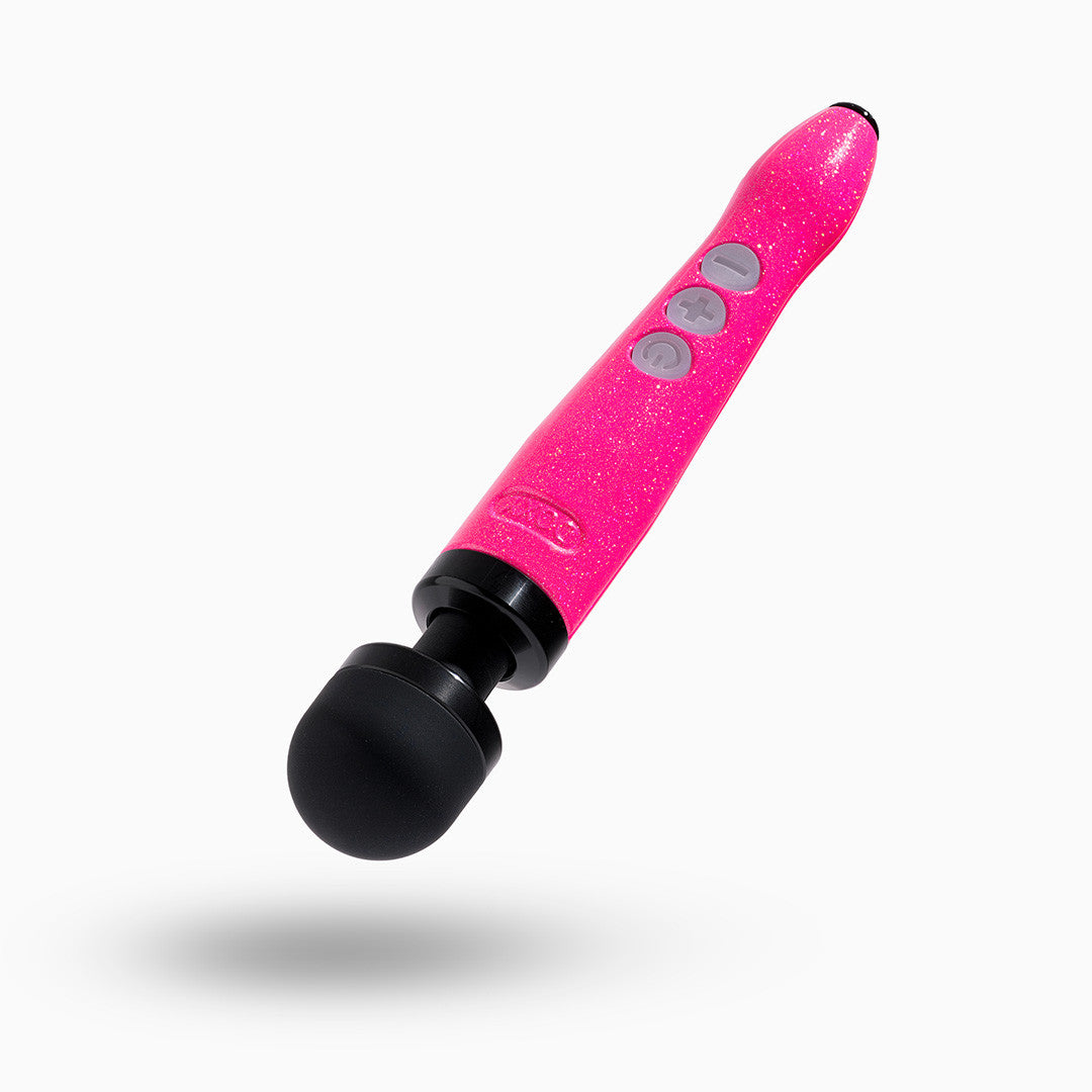 Stimulateur Clitoridien Die Cast - 3R - Rechargeable - Doxy - couelur rose - vue plongeante
