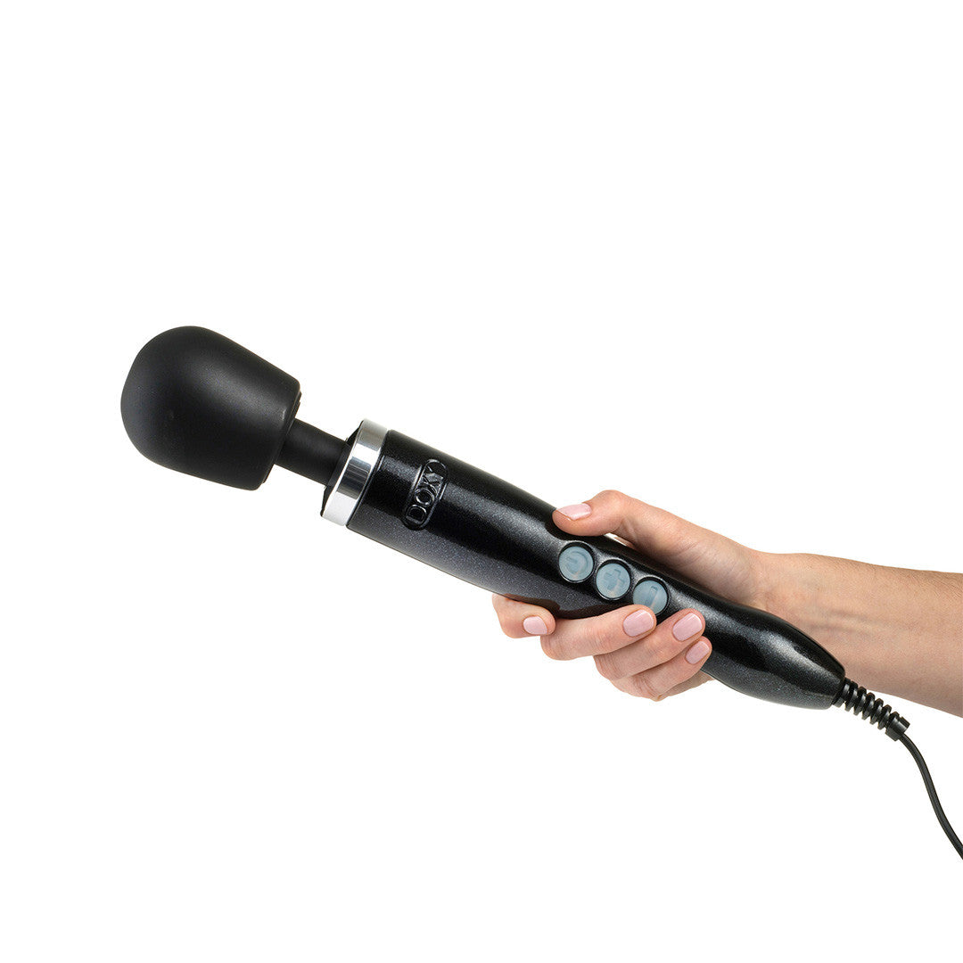 Stimulateur Clitoridien Puissant Doxy Métal - Doxy - noir vue main