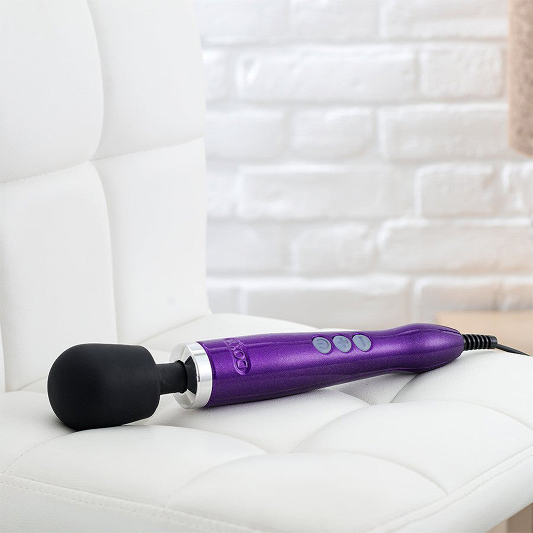 Stimulateur Clitoridien Puissant Doxy Métal - Doxy - violet vue de côté