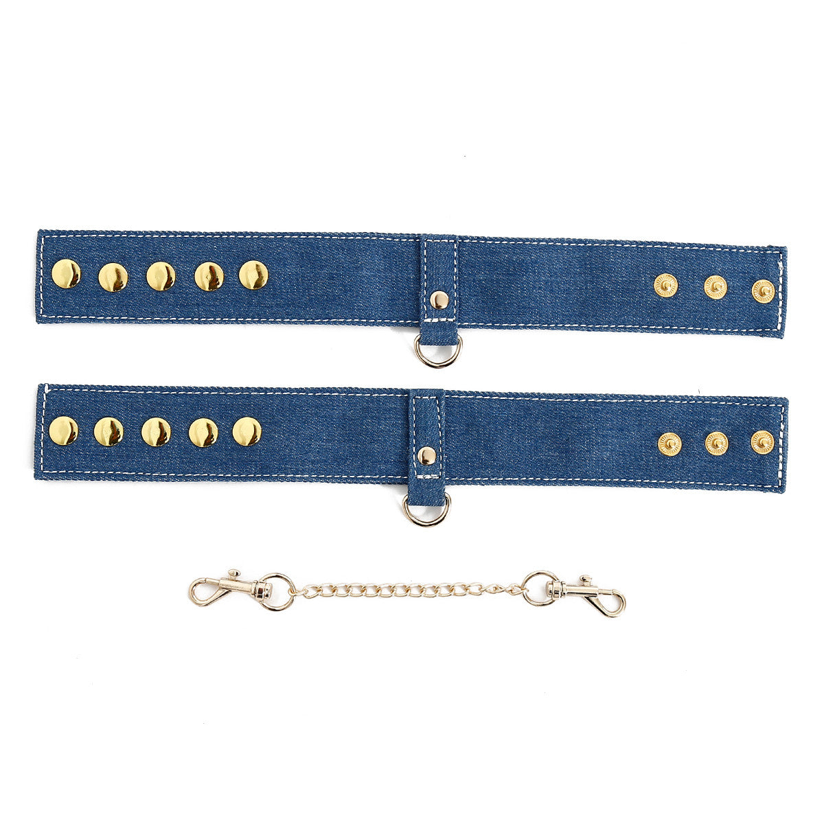 Coffret Bondage en Jean Menottes chevilles ou main