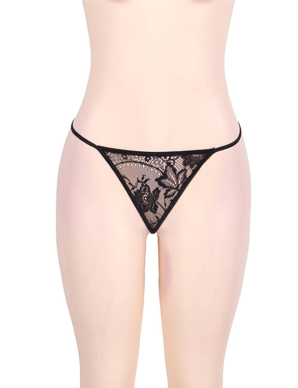 Nuisette dentelle Zoom Noir