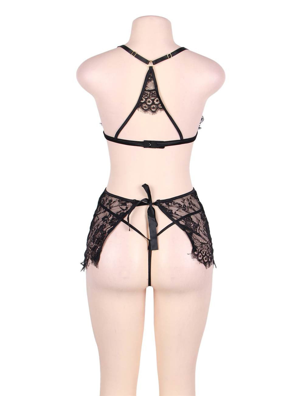 Nuisette dentelle Zoom Noir