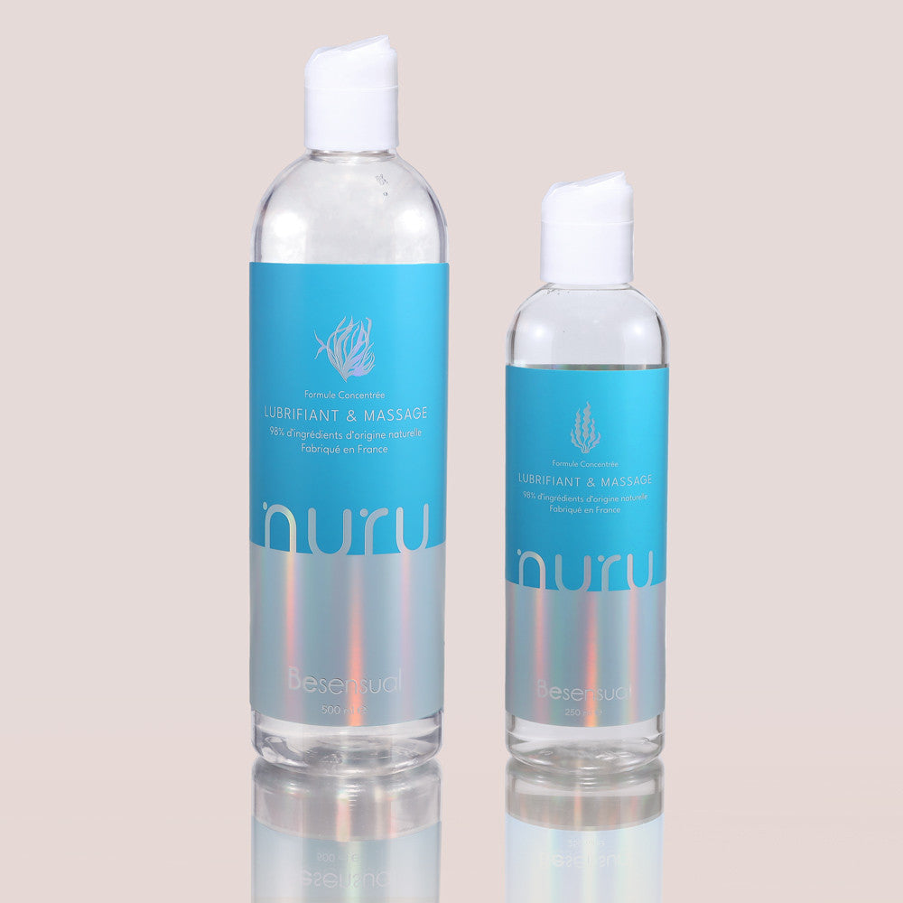 Gel lubrifiant et massage Nuru - Formule concentrée 250ml et 500ml