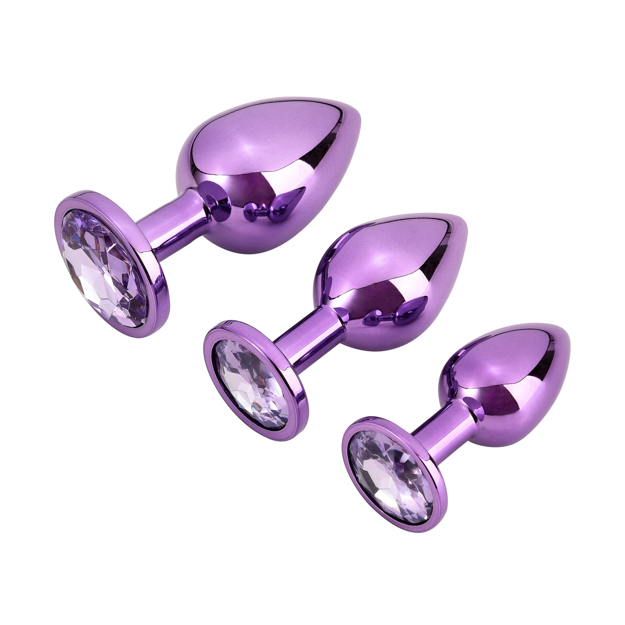 Plug Alu Violet Bijou Crystal