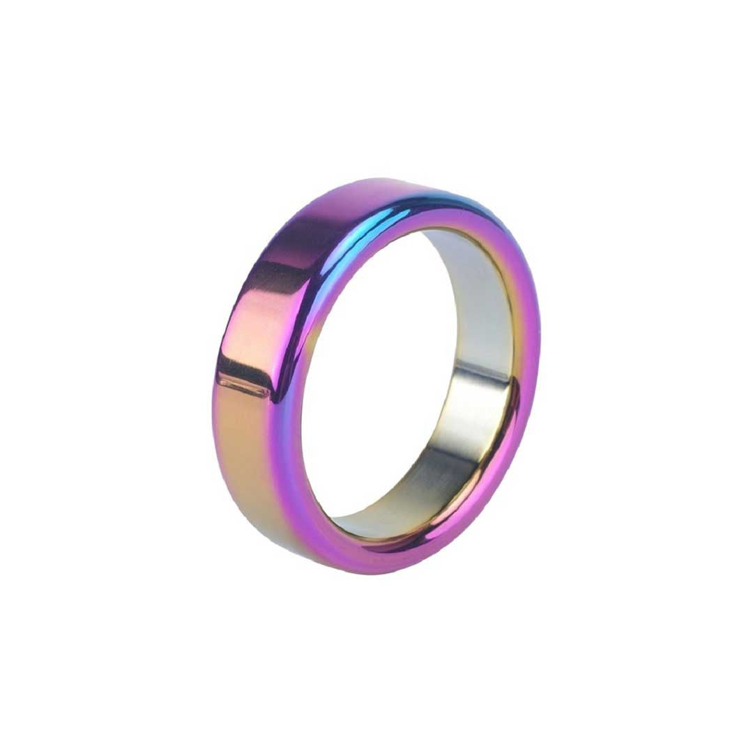 Cockring Donut Rainbow en Aluminium
