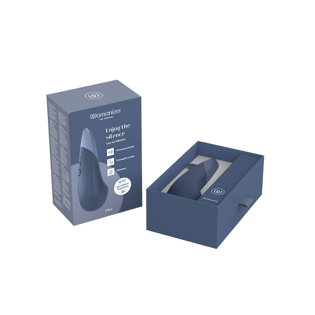 Vibromasseur Clitoridien Vibe Womanizer Bleu