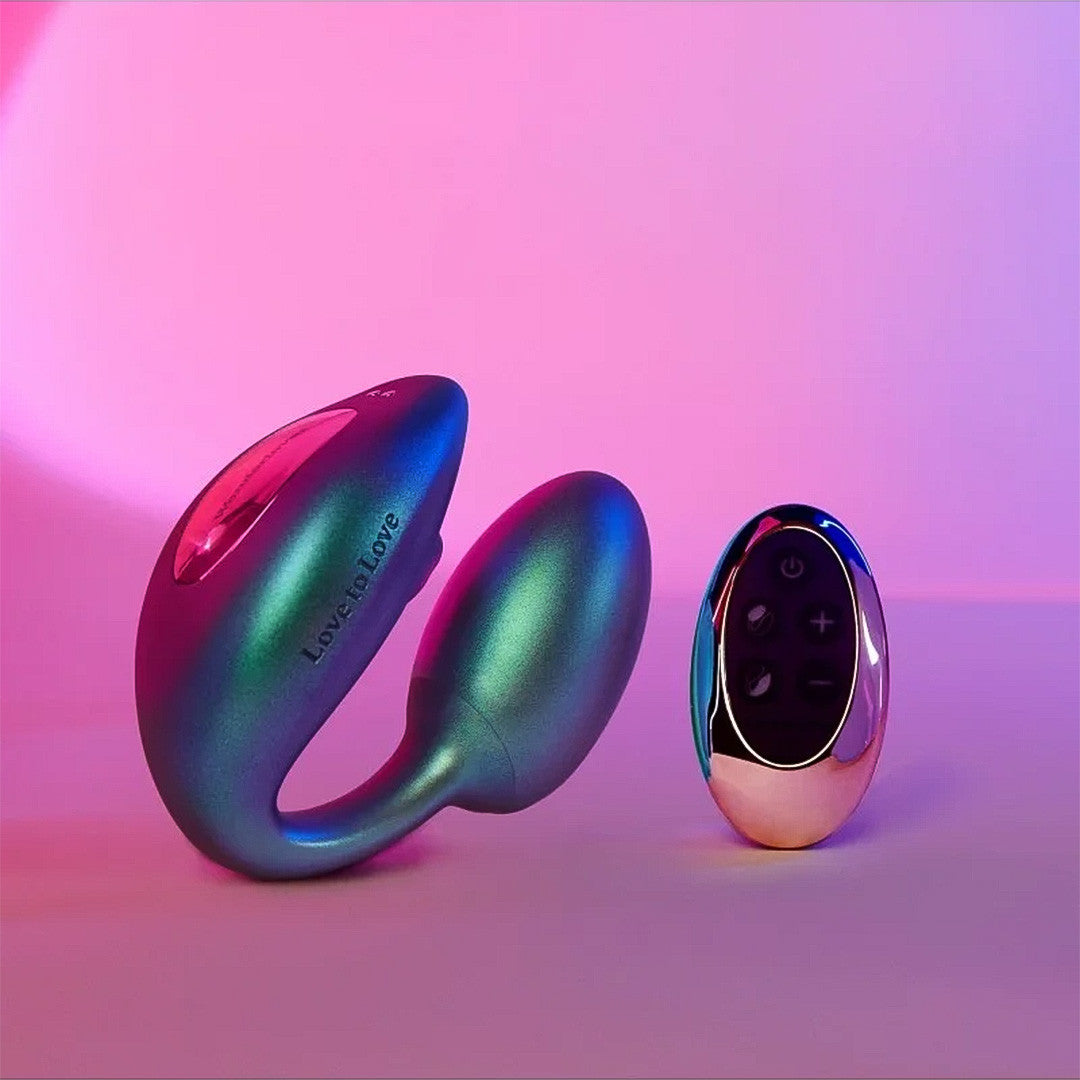 Oeuf Vibrant Double Stimulation Wonderlover Bleu