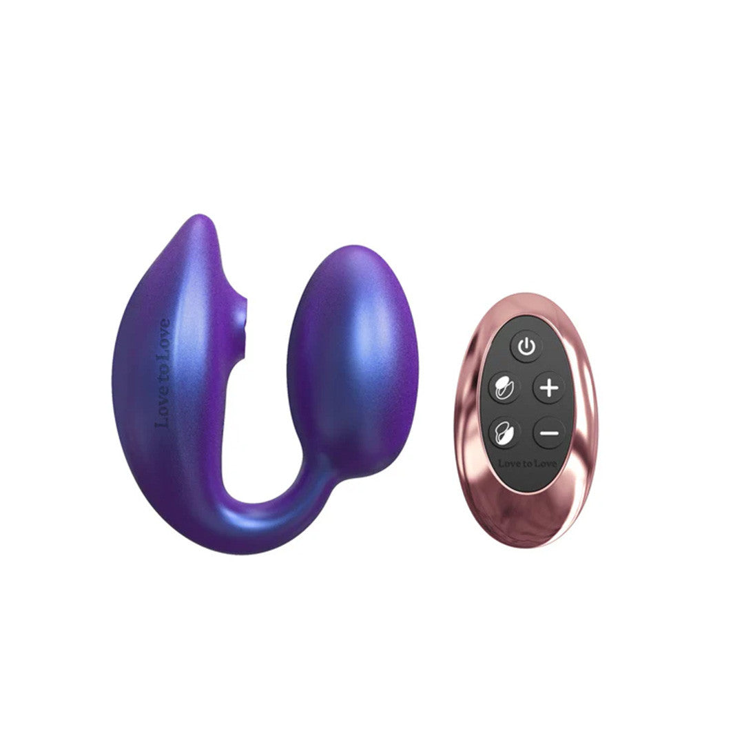 Oeuf Vibrant Double Stimulation Wonderlover Violet