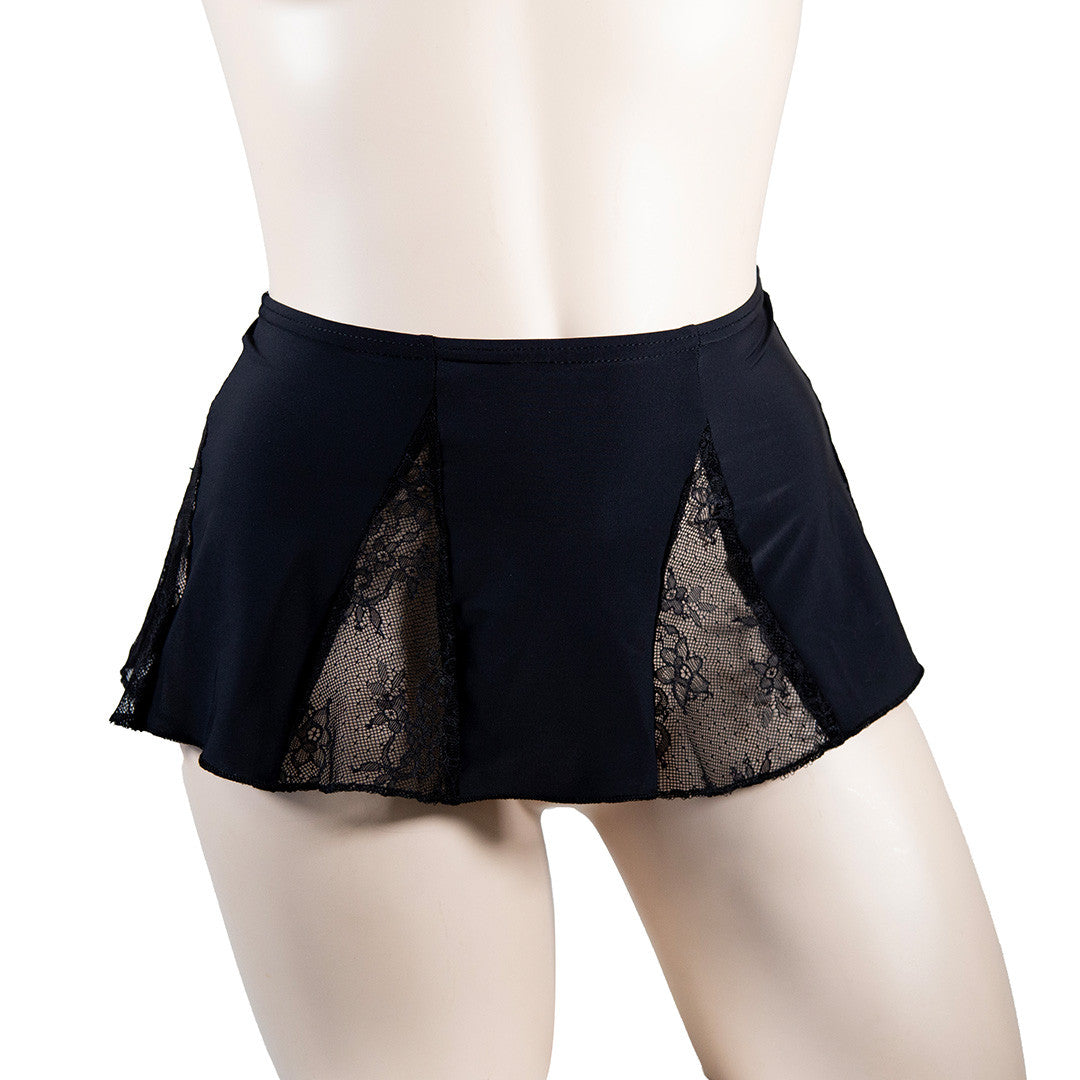 Jupe Dentelle Lycra Anna Noir