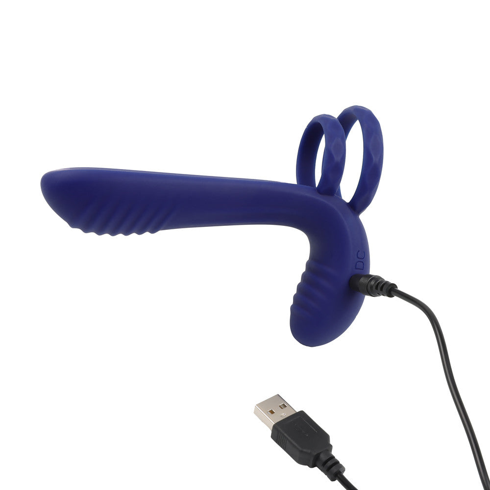 Cockring Vibrant Télécommandé Double Pénétration Propulsion +
