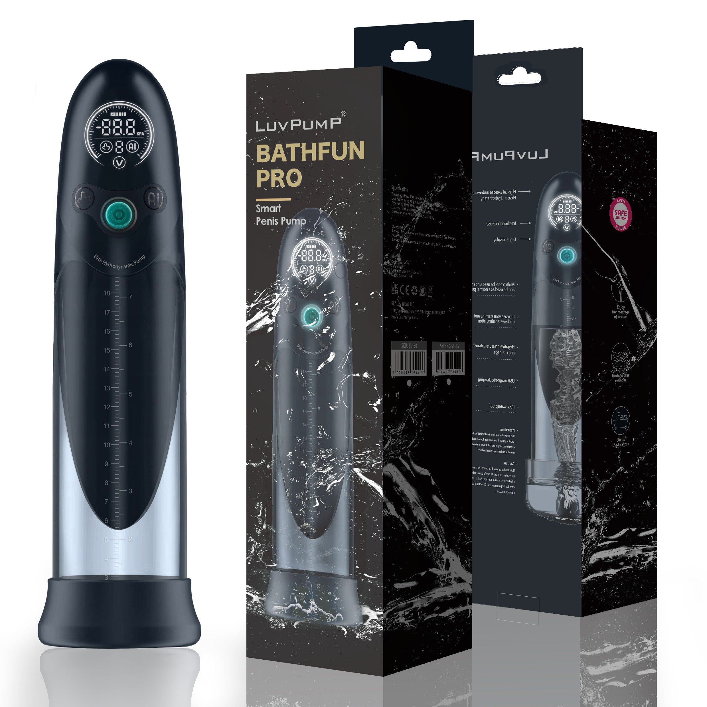 Pompe à Pénis Rechargeable BathFun Pro