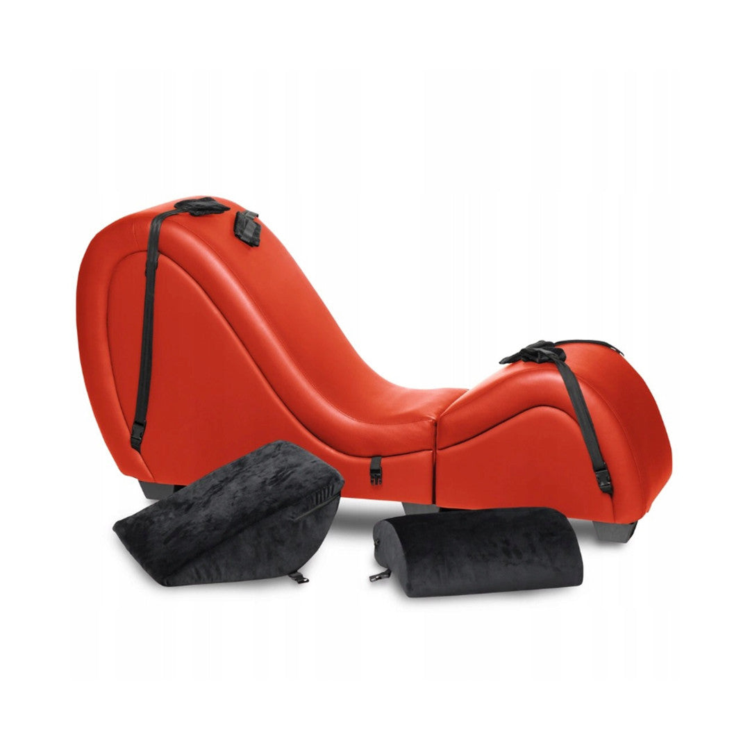 Fauteuil Tantra avec coussins rouge