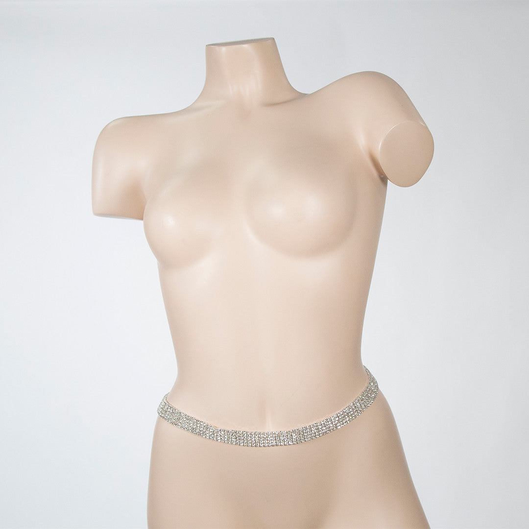 Chaine de Taille 5 Rangées Strass
