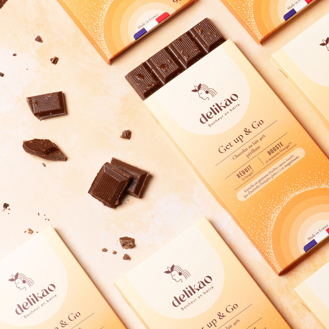 Chocolat Aphrodisiaque Skyn Glow Chocolat au Lait Pétillant