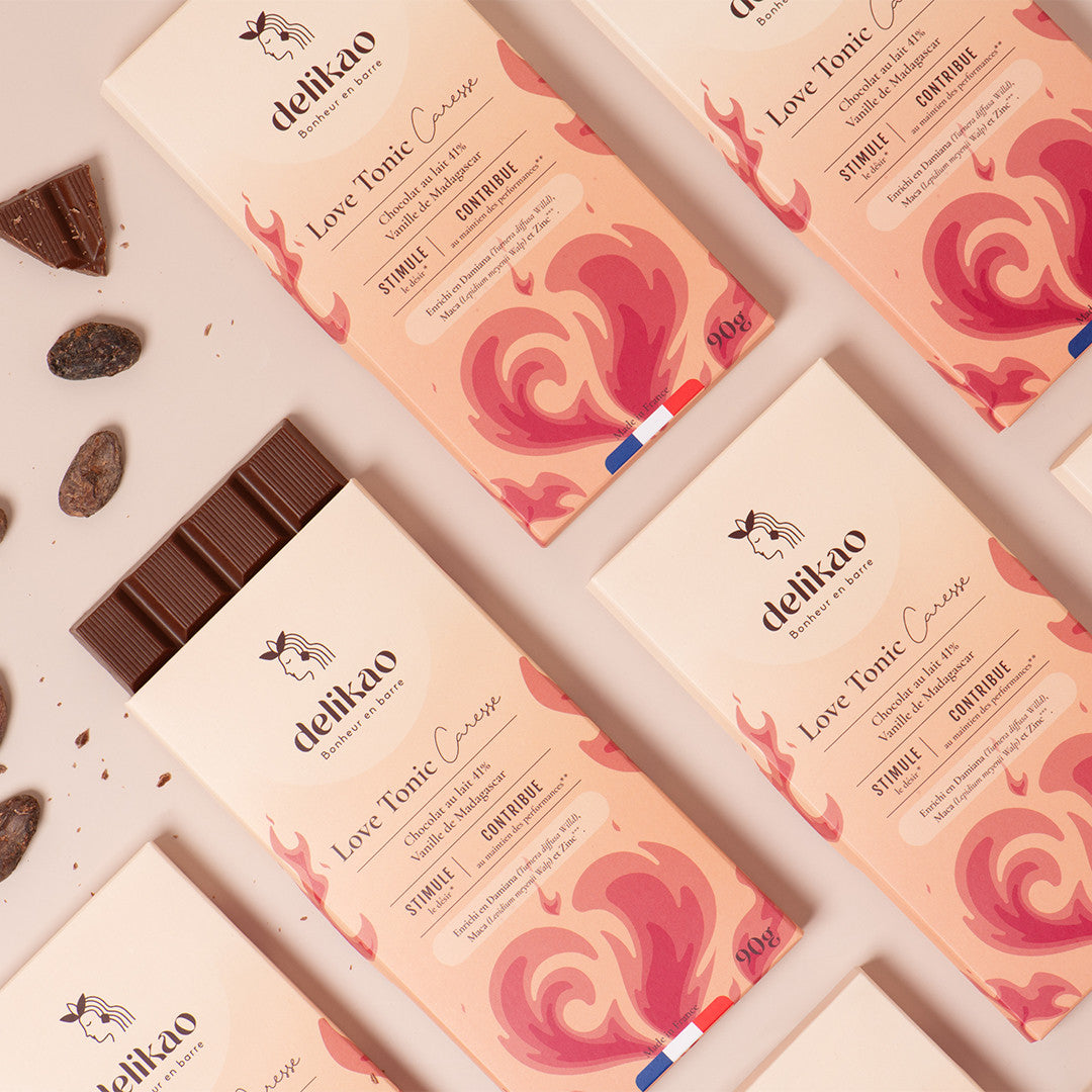 Chocolat Aphrodisiaque Skyn Glow Chocolat au Lait Vanille