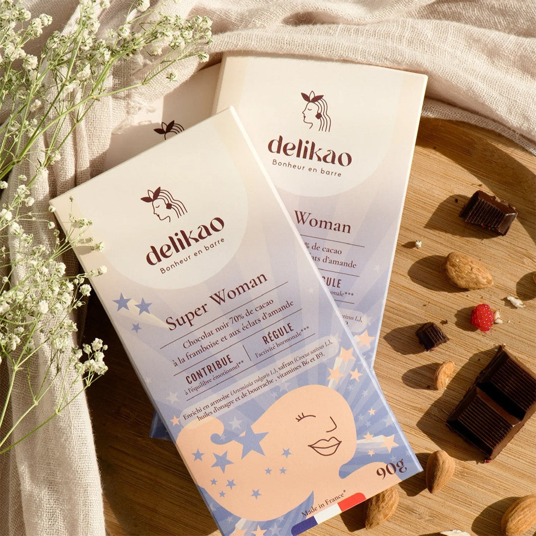 Chocolat Aphrodisiaque Skyn Glow Chocolat Noir Framboises