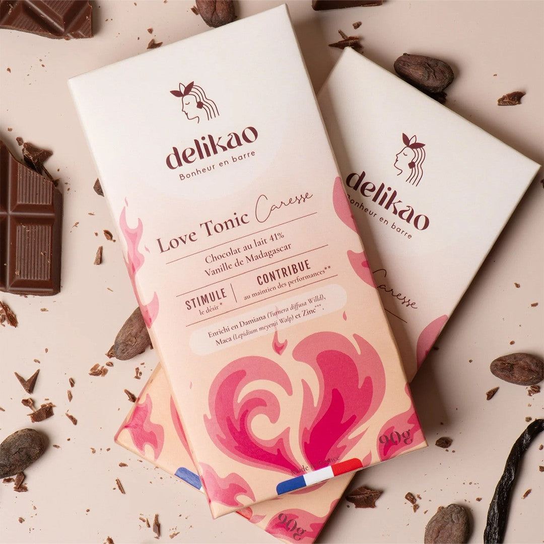 Chocolat Aphrodisiaque Skyn Glow Chocolat au Lait Vanille