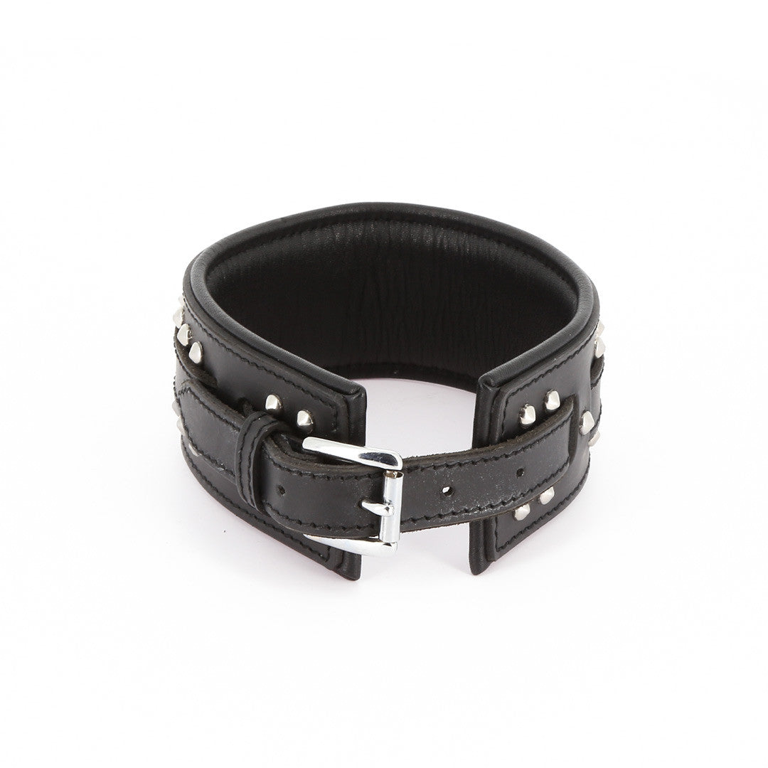 Collier Cuir Large Rivets