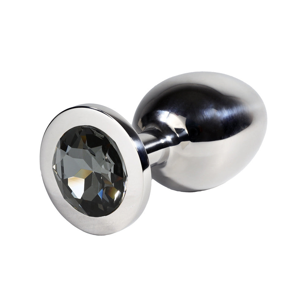 Plug Anal Inox Bijou Gris XL