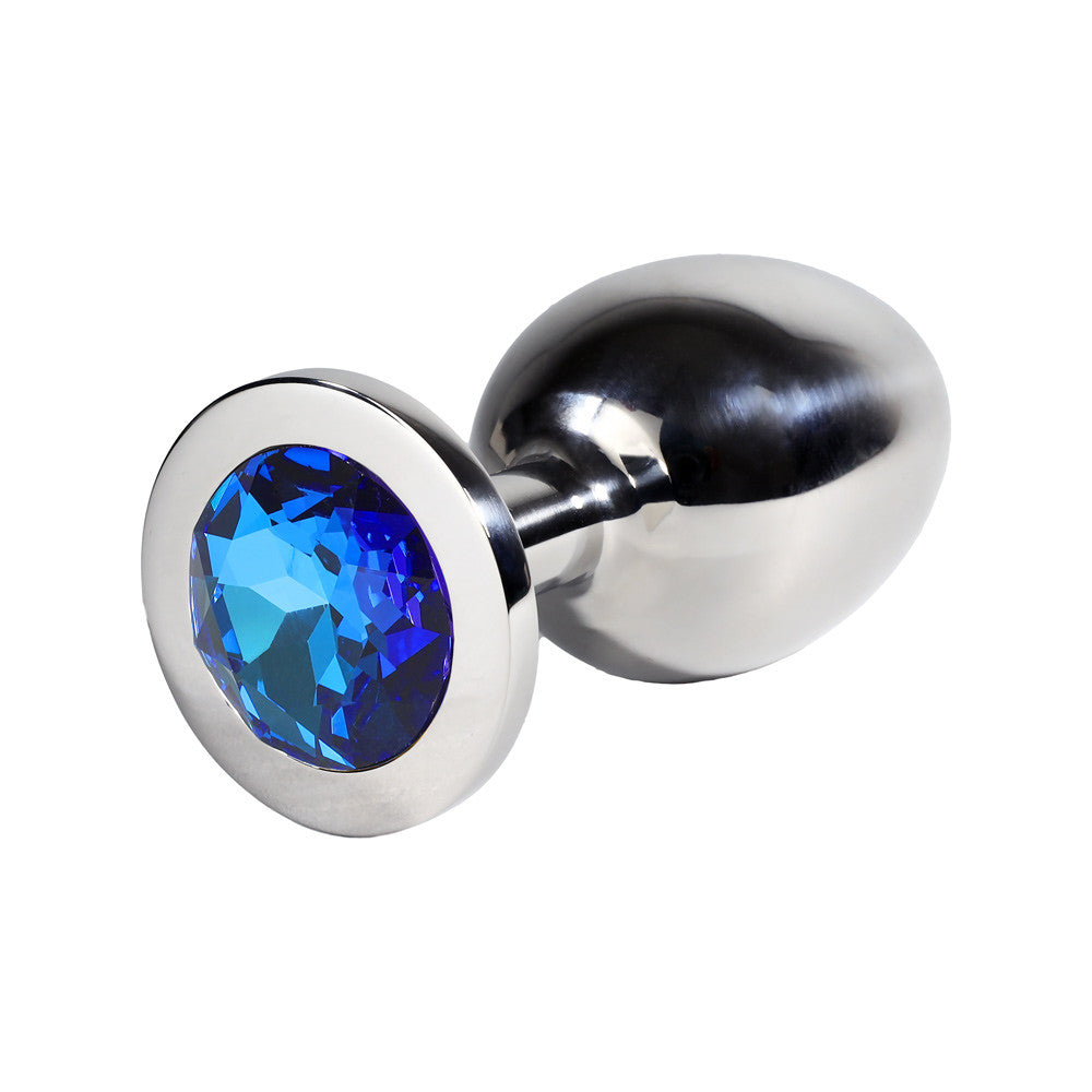 Plug Anal Inox Bijou Bleu XL