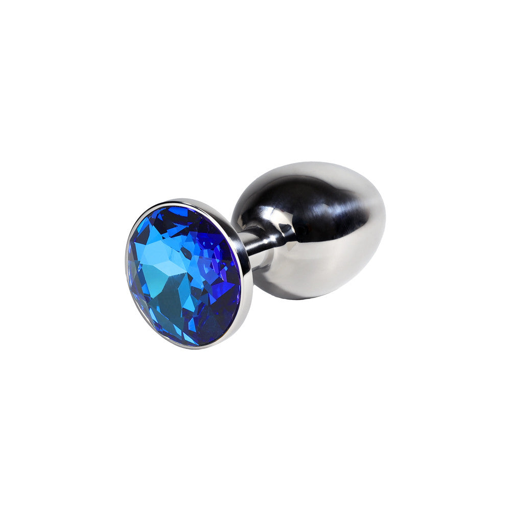 Plug Anal Inox Bijou Bleu M