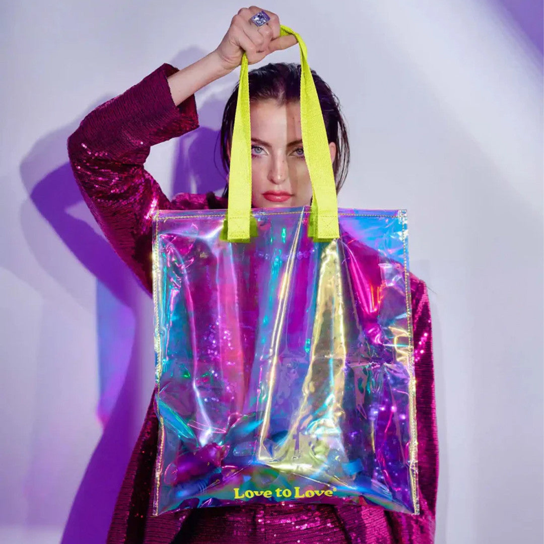 Tote Bag Holographique Jaune