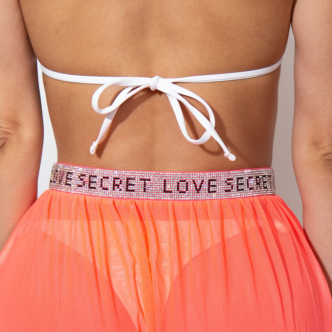 Paréo Long Voile Love Secret Orange