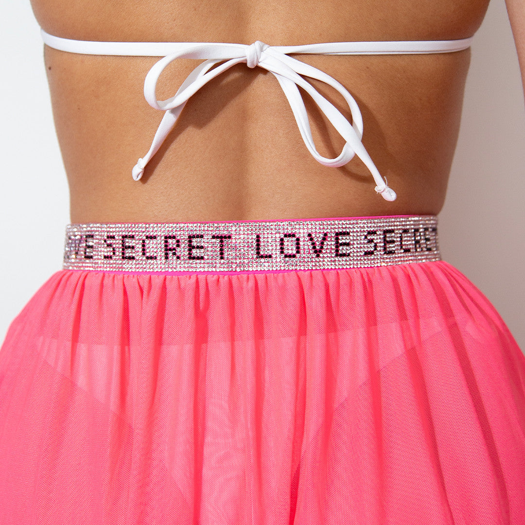 Paréo Long Voile Love Secret Rose
