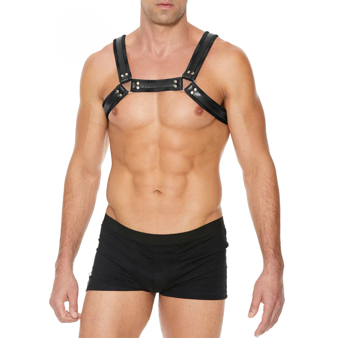 Harnais Buste Homme Faux Cuir
