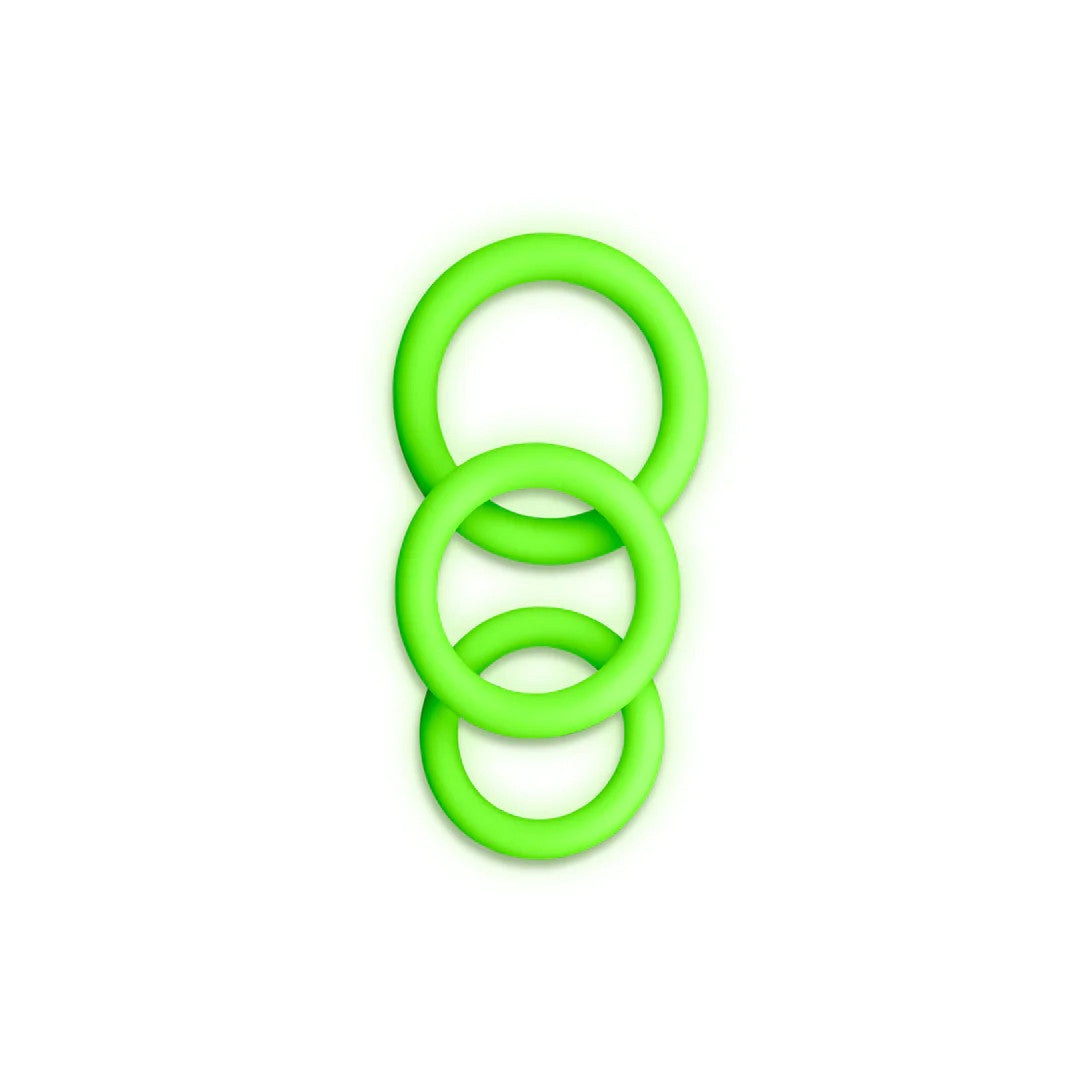 Set 3 Cockrings Glow in the Dark