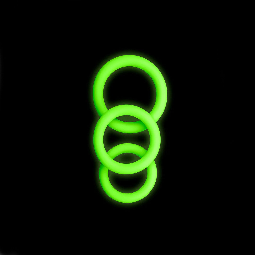 Set 3 Cockrings Glow in the Dark